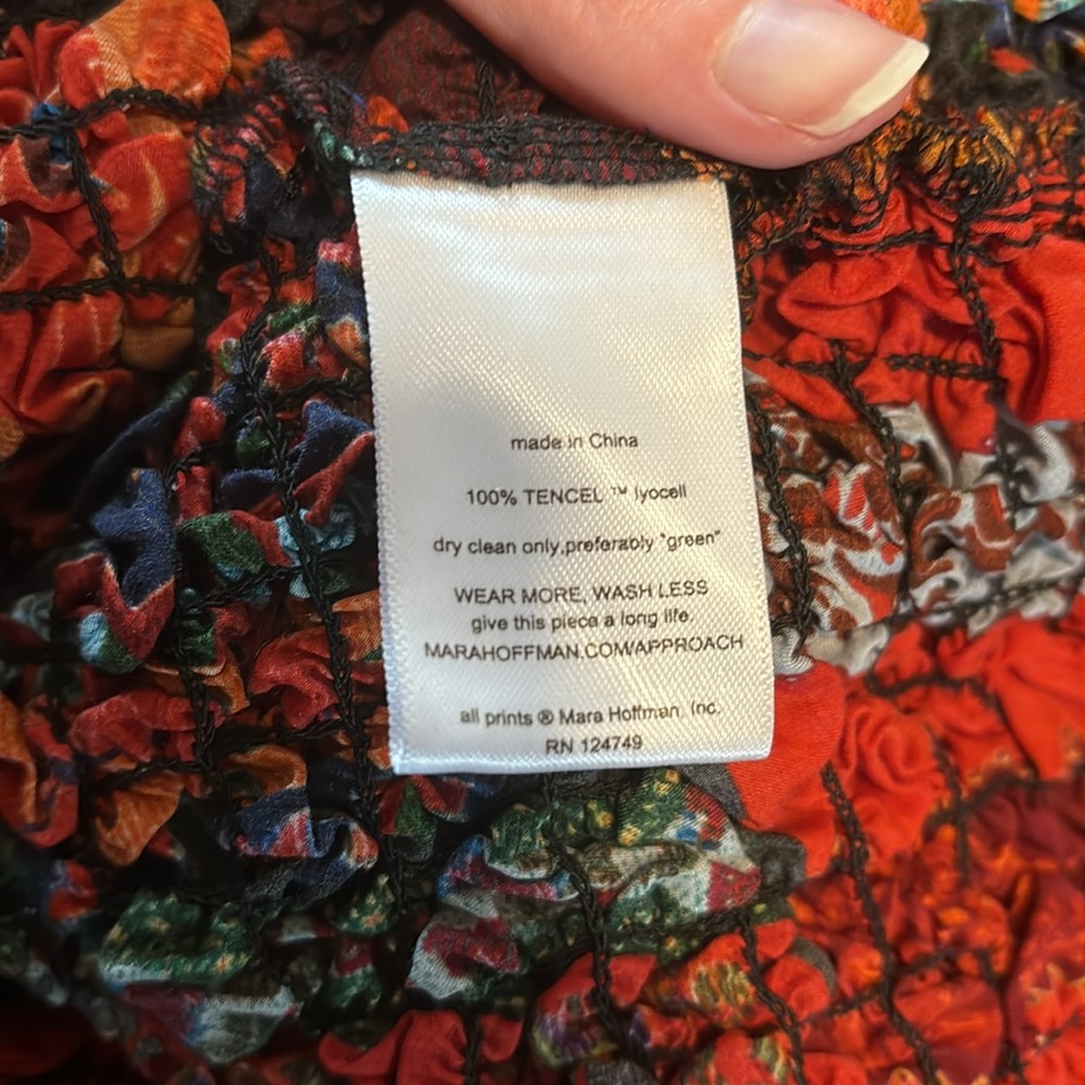 Mara Hoffman Freya Dress Popcorn Midi Todeo Print Bodycon L Celeb Style Luxury - Picture 14 of 14